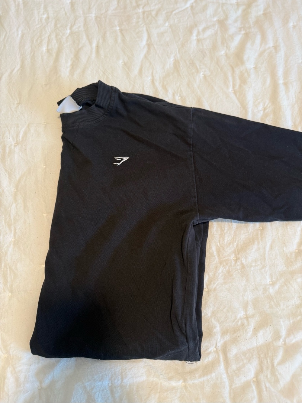 Gymshark Black Long Sleeve Crew with xS